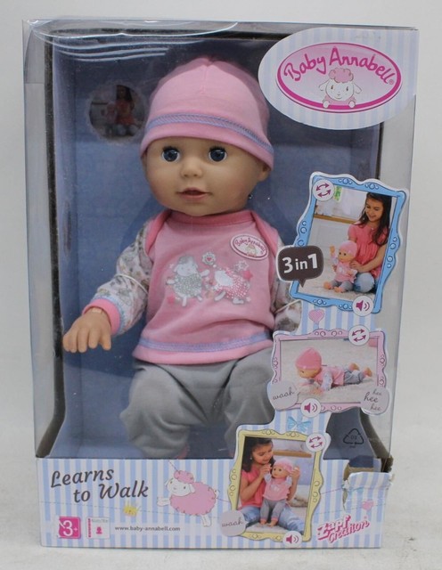 baby annabell learns to walk doll