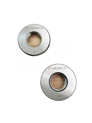 2PCS thread ring gauge plug gauge UN 1 inch-8-10-124-16-18-28-28-32UNC UNEF