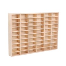 60 Grids Wooden Car Model Display Case for Hot Wheels Matchbox Model Diecast UK