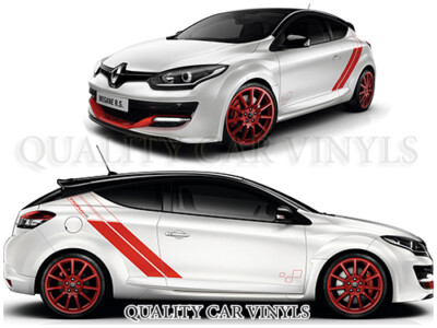 Renault Megane Trophy Rennstreifen MK3 Trophy-R Vinyl Grafik Aufkleber RS112