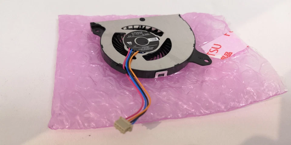 Original TOSHIBA C-321C Lüfter Cooling Fan TOSHIBA Fujitsu Kühler 5V 0.32A  4Pin - Bild 3 von 4