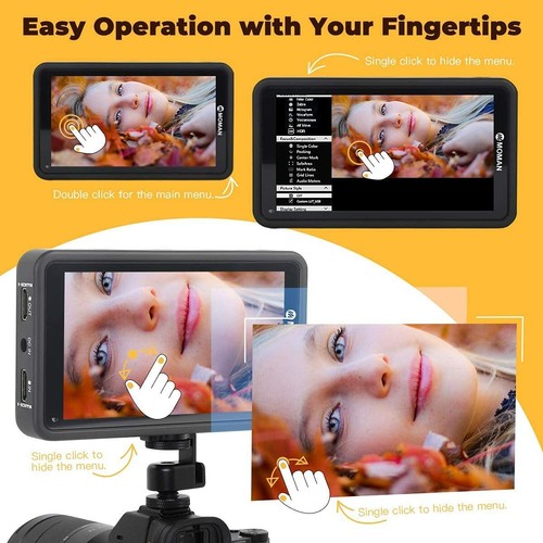 US Moman M5 5,5 Zoll Touchscreen On-Camera Field Monitor 3D LUT HDR für Kamera - Bild 2 von 8