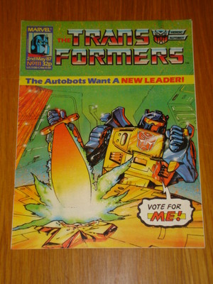 TRANSFORMERS BRITISH WEEKLY #111 MARVEL UK COMIC 1987