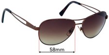SFx Replacement Sunglass Lenses fits Ralph Lauren RA4115 - 58mm Wide
