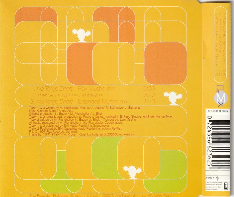 Los Umbrellos – No Tengo Dinero - 1997 - Maxi-CD - - Bild 2 von 2