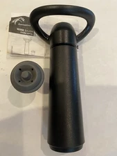 The Original VacuVin Wine Saver Pump + Stopper Black In Gift Box
