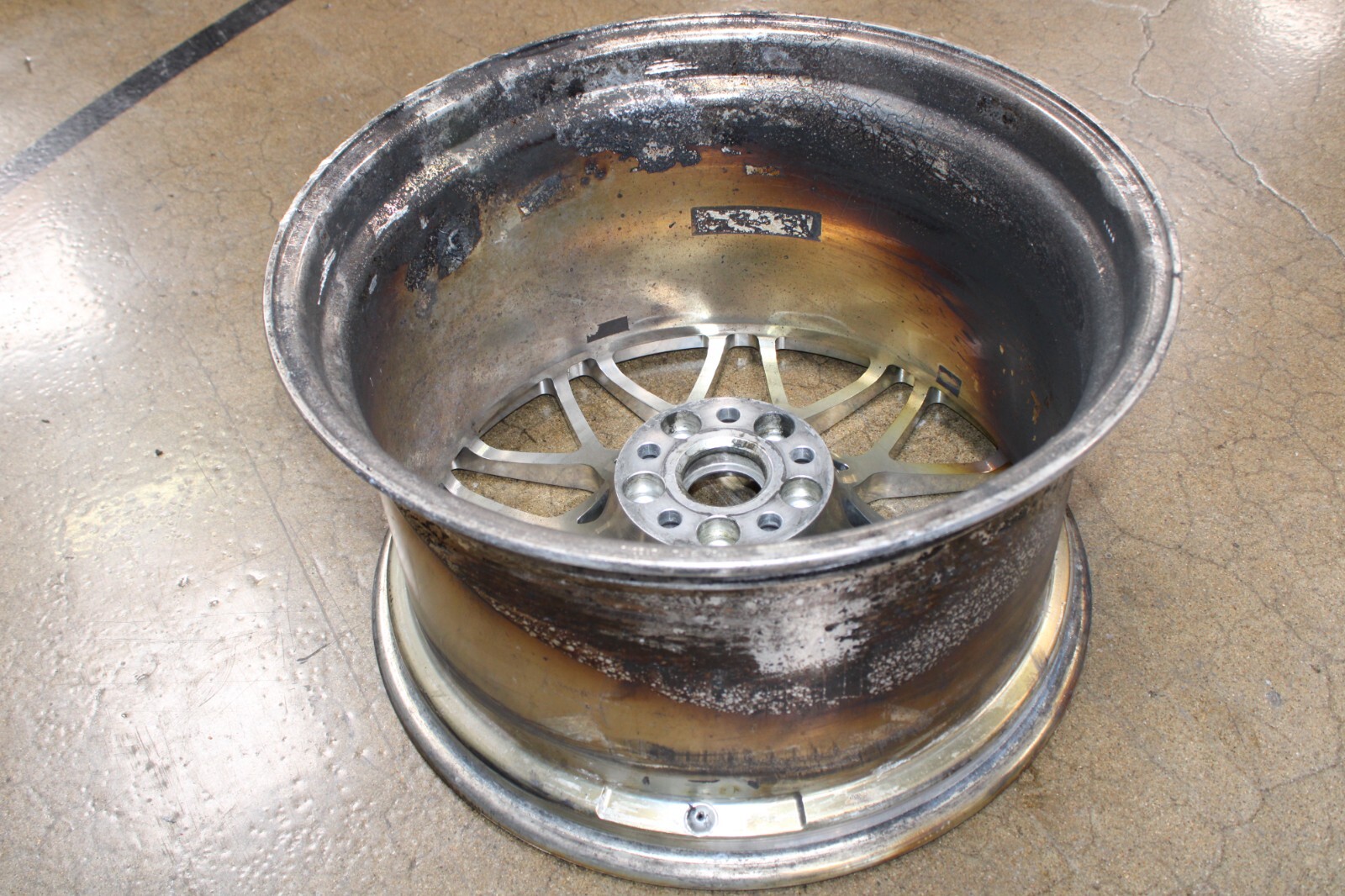 Lamborghini Gallardo, Coupe, Spyder, Rear Wheel, Used, Fire Dmg, P/N 400601025AJ