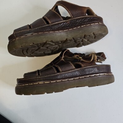 Vintage Dr Martens Docs 8628 Chunky Brown Leather Fisherman  display picture 3