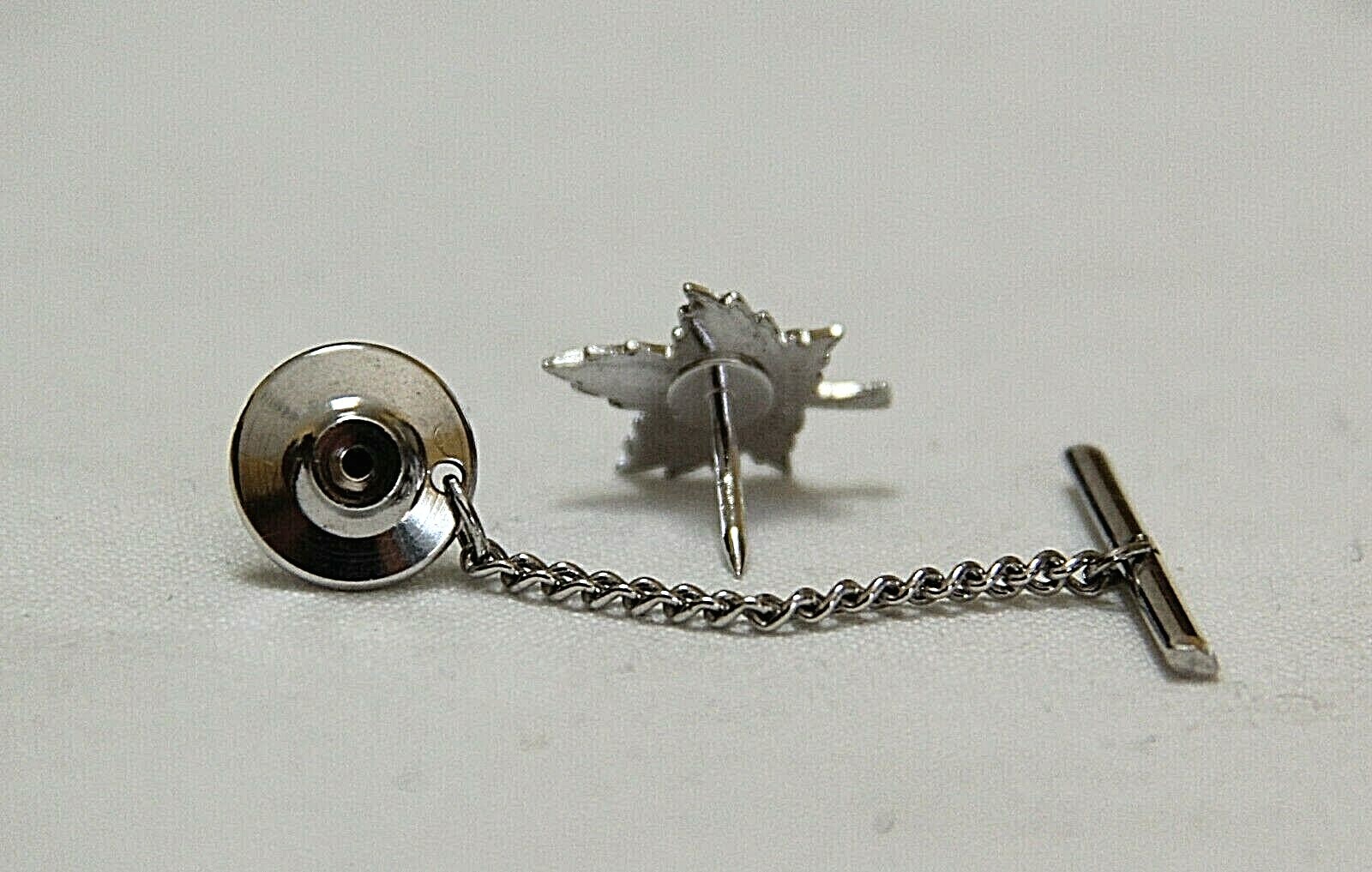 Forstner Signed Sterling Silver Maple Leaf Tie Ta… - image 5