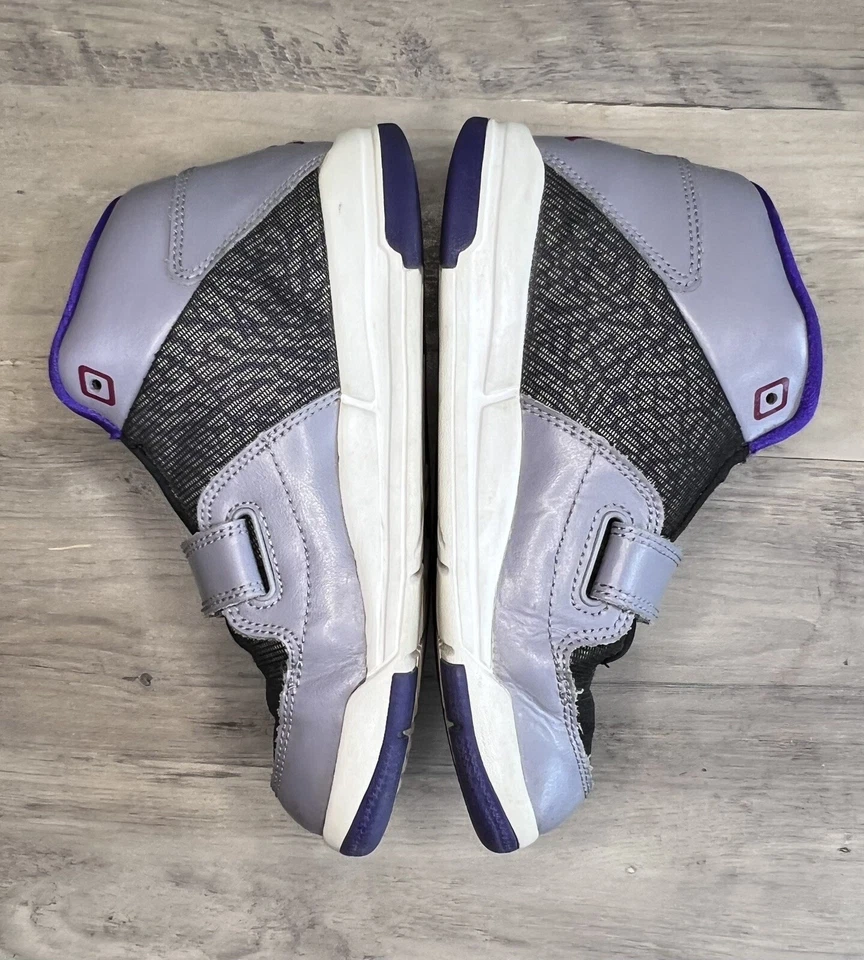 Zapato Air Jordan Flight Club Retro Jr Niña Juvenil Talla 1Y Púrpura Rosa 618060-027 Foto 3 de 4