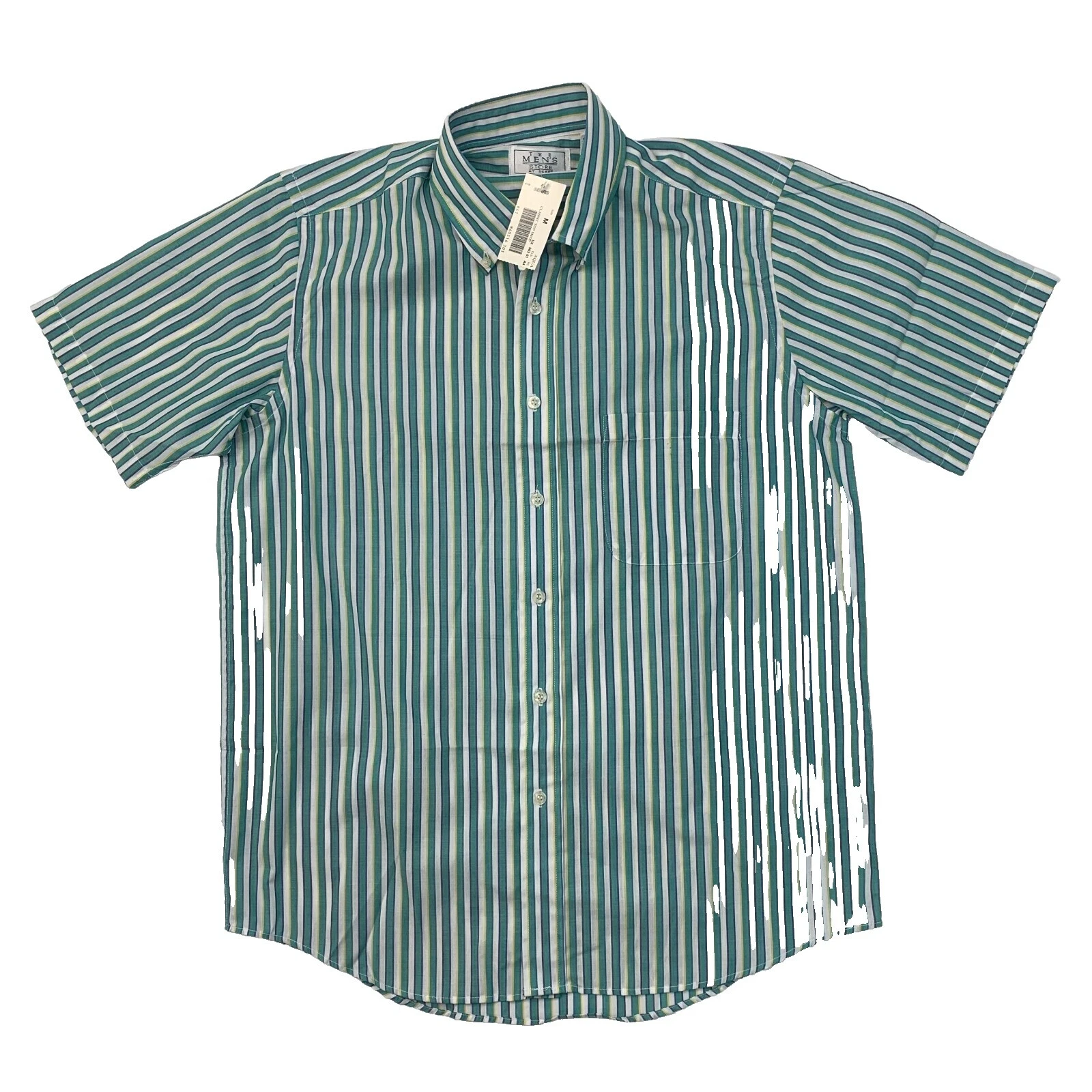 Sears Polyester Casual Button-Down Shirts for Men