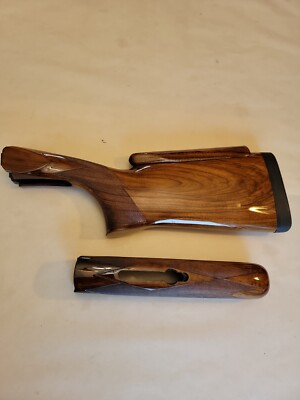 Perazzi Mx8 /Mx1 Adjustable checkered Stock and Sporting Forend in high gloss