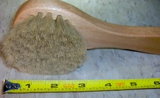 BIG rOund BLONDE Horsehair POLISH Cream PRO APPLICATOR 7 3/4" Dauber BRUSH RALYN