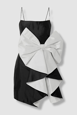 rasario black and white dress Asymmetric satin and lace mini dress Color: White/Black RASARIO Online Boutique 36 (FR) / White/Black