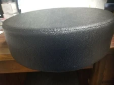 BAR STOOL REPLACEMENT, FIRM HEAVY SEAT TOP 14" DIA, 4" BLK, RED, CRIMSON