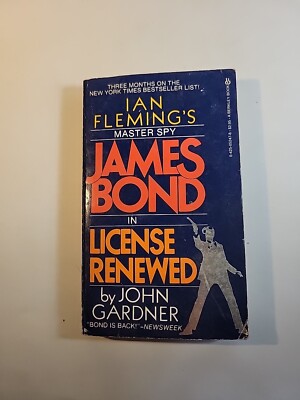 James Bond 007 License Renewed Ian Fleming Vintage Paperback 1982 2nd Printing
