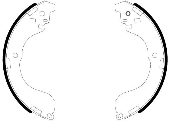 Patins de frein Nissan Juke 1.2-1.6 depuis 2010 en garniture organique standard