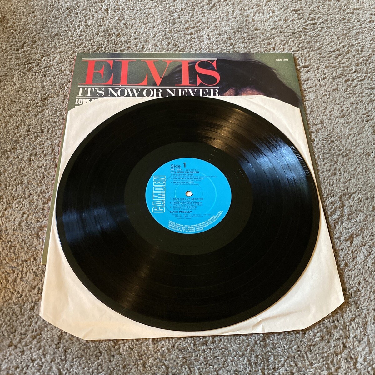 Elvis Presley It's Now or Never CDS 1203 Camden UK 1981