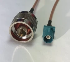 N Male to Fakra Z Male Extender Pick Your Length RG316 Coaxial Cable Pigtail USA