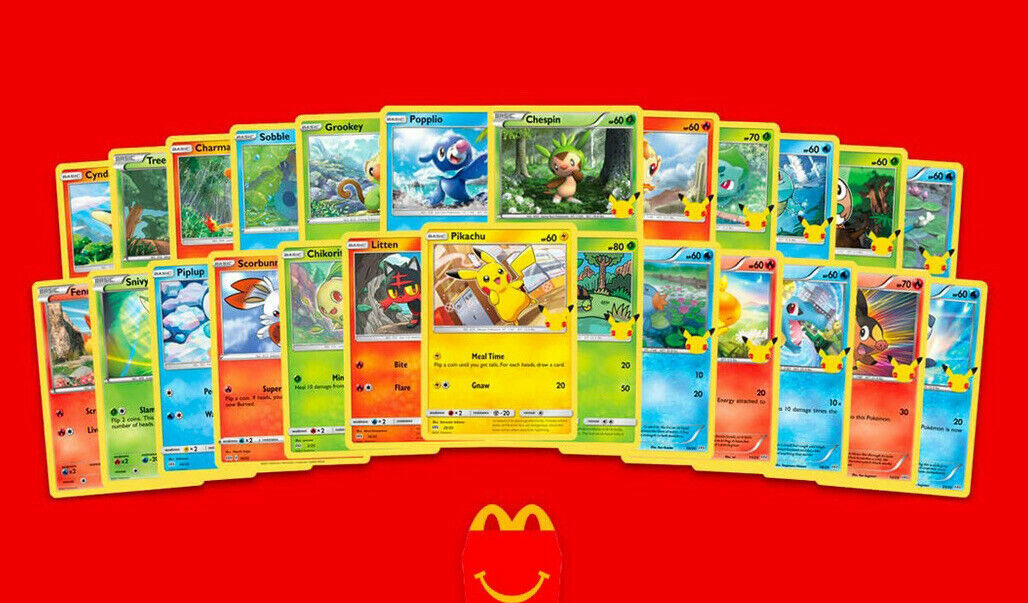 2021 McDonald’s Pokemon 25th Anniversary Holographic Complete Master Set 50 Card