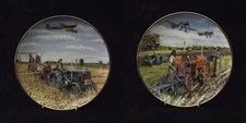 Danbury Mint Farming Through the War Years Collectors Plates by Trevor Mitchell