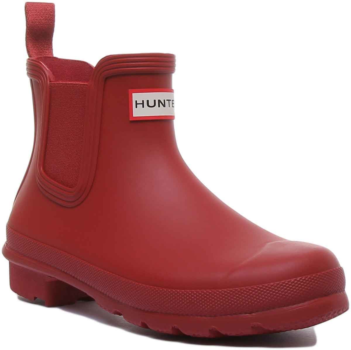 Botas Chelsea Originales Para Mujer Hunter Original En Rojo Talla UK 3 - 9