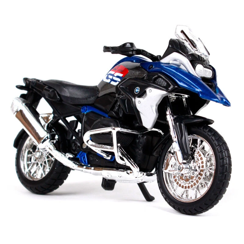 1/18 Scale BMW R 1200 GS Motorcycle Model Diecast Boys Toys for Kids Gifts Blue - Image 3 of 4