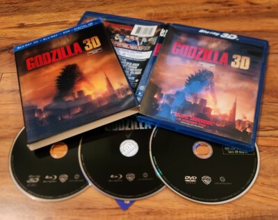 /4357 Godzilla (2014) 3D 2D Blu-ray & DVD Combo with Lenticular Slipcover