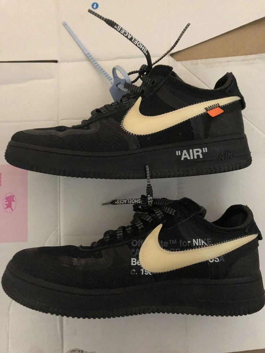 Off-White Nike Air Force 1 Black AO4606-001 Info