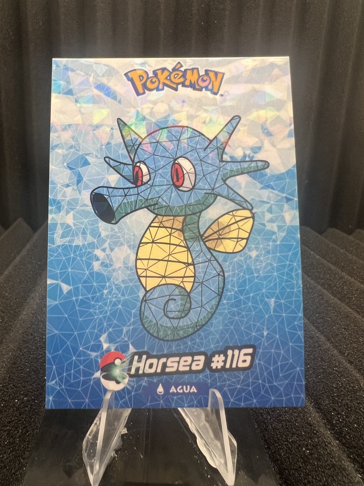 Horsea #116 - Cracked Ice Holo - Crystal Collection 2024 - Pokemon Card