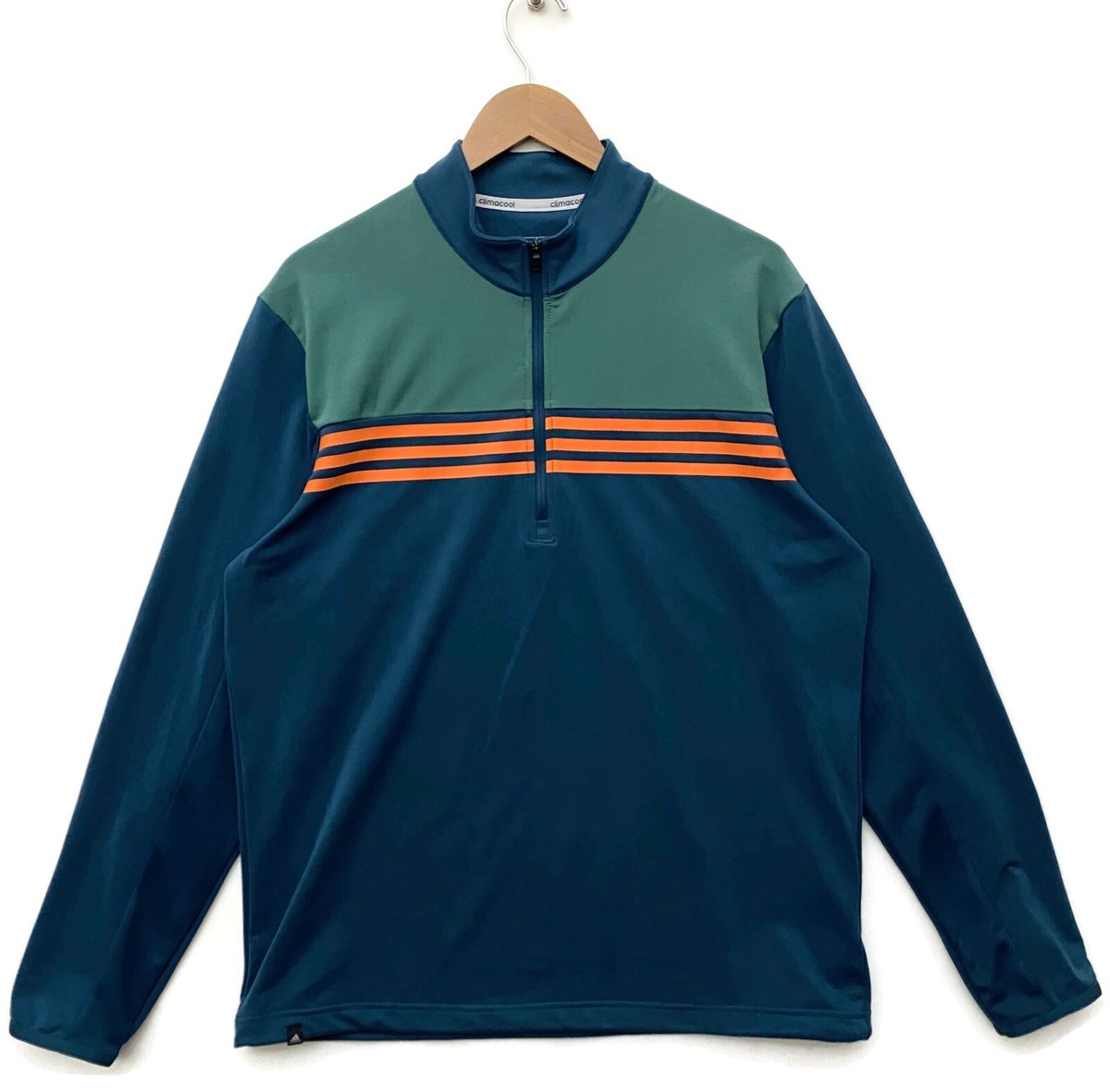 Adidas Golf ClimaCool 1/4 Zip Pullover Mens Medium Blue Stretch Sweater  Jacket M