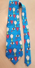 STEVEN HARRIS I LOVE GRANDPA NECKTIE WITH HUMOROUS PRINT