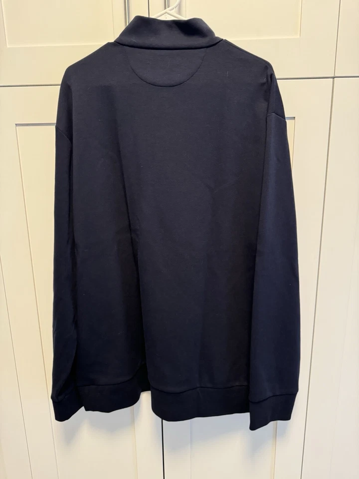 Men’s Size XXL 2XL Polo Ralph Lauren 1/4 Zip Pullover Knit Sweater Navy Nice - Изображение 4 из 4