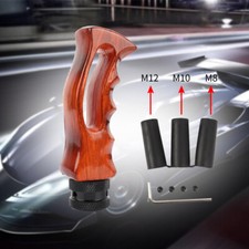 Jdm Universal Slotted Pistol Grip Handle Manual Gear Stick Shift Knob Shifter