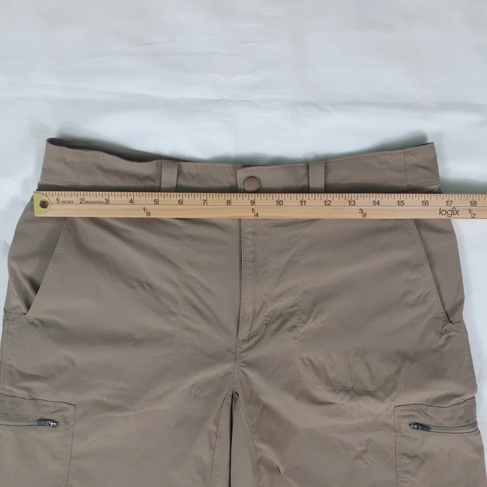 L.L. Bean Cargo Shorts Mens 34 Brown 10" Inseam Nylon Lightweight Stretch Logo - Image 3 of 4