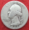 1947 D Washington Silver Quarter - Circulated - Actual Coin L807 Denver Washington
