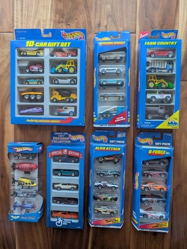 Hot Wheels Vintage lot,  Gift Box Special !!  40 total vehicles in 7 sets.