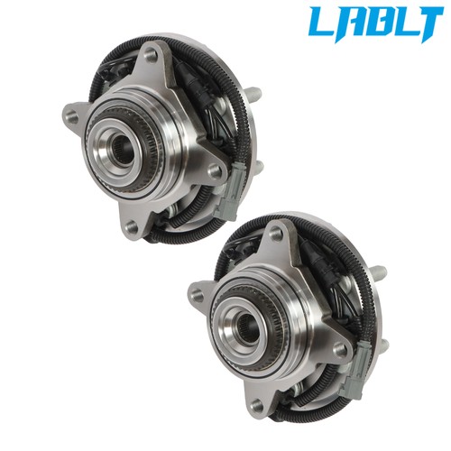 Juego de 2 conjuntos de buje de cojinete de rueda delantera para Lincoln Navigator 2020 4x4 con ABS - Imagen 3 de 12
