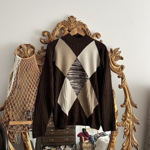 Men Moschino Sweater Brown  M