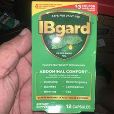 IBgard Abdominal Comfort Peppermint Oil 180 mg (12 Caps) EXP: 2/26