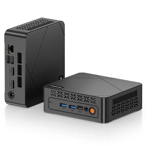 Mini PC Intel Core i3 5005U 8GB 512GB SSD Dual HDMI WiFi BT Black C3 Led USB-C