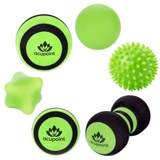 Massage Ball Set for Muscle Relief, Trigger Point, Yoga, Post-Workout, Foot T...