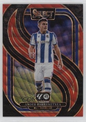 2024 Panini Select La Liga Mezzanine Red Wave Prizm 52/59 Ander Barrenetxea 0nr3