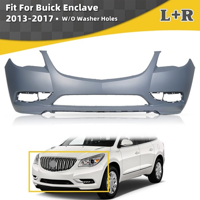 #ad #ad New Primed Front Bumper Cover For 2013 2017 Buick Enclave W O Washer Holes $289.99