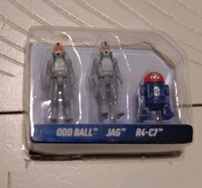 Star Wars Micro Galaxy Squadron Arc 170 Clone Pilot Odd Ball Jag R4-C7 Loose