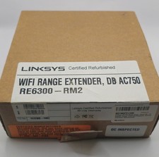 Linksys Model RE6300 AC750 Boost Dual-Band Wi-Fi Gigabit Range Extender Refurbed