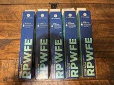 5 X Genuine GE RPWFE Refrigerator Water Filter With RFID Chip