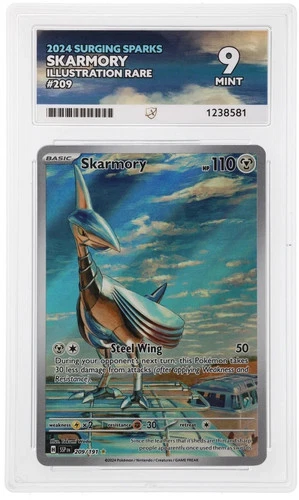 Skarmory - 209/191 -  ACE 9 - Surging Sparks Graded Pokémon TCG