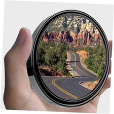 2PCS Small Blind Spot Mirror, 3-inch Round HD Glass Convex Rear View Mirror,