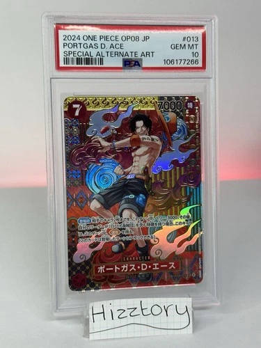 One Piece Portgas D. Ace SR Two Legends PSA 10 OP02-013